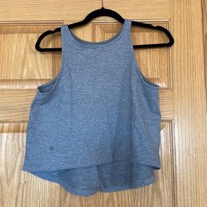 Lululemon gray size 6 cropped tank